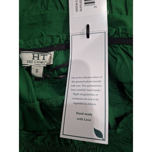 NWT HT360 Collective Green Ruffled Spaghetti Strap Camisole/Size S - Picture 6 of 9